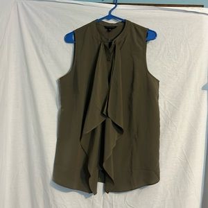 Banana Republic Sleeveless Blouse-Army Green